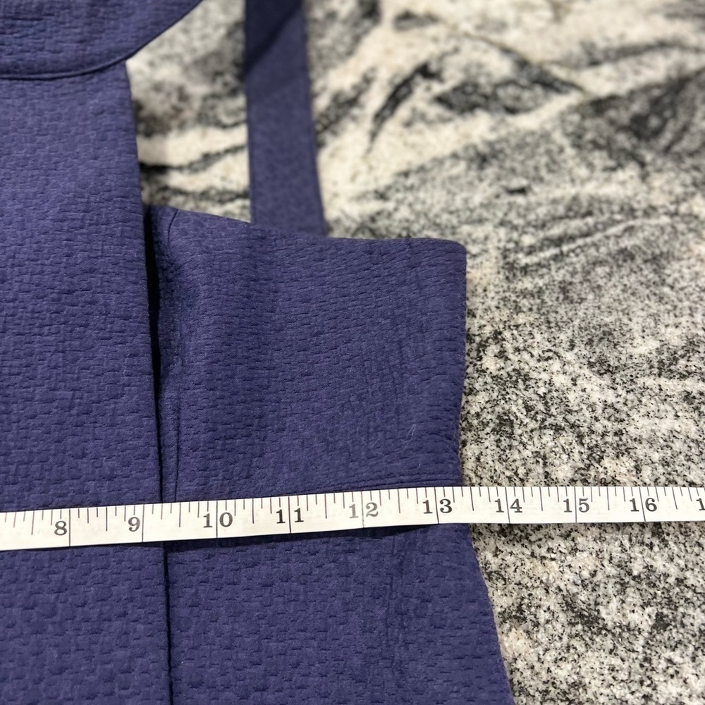 Bird by Juicy Couture Navy Textured Structured Unique Dress with Pockets. - Picture 5 of 10
